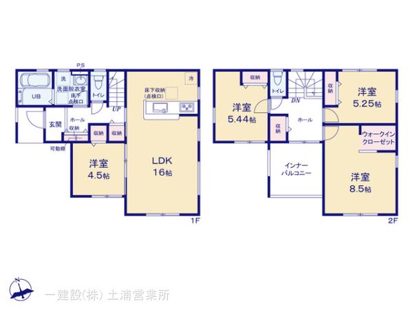 リーブルガーデン第１つくば市城山の見取り図