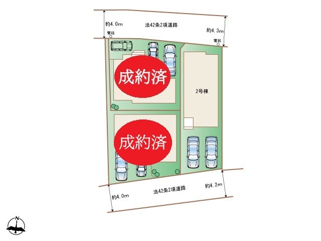 ハートフルタウン(沖)八重瀬町高良の見取り図