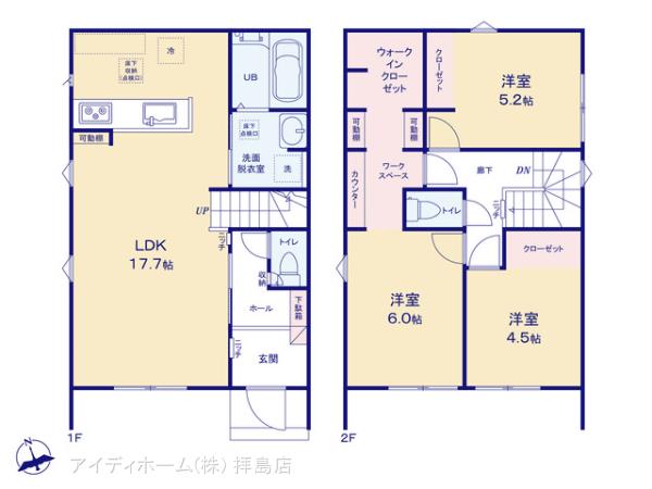 リナージュ青梅新町７丁目２４－１期の見取り図