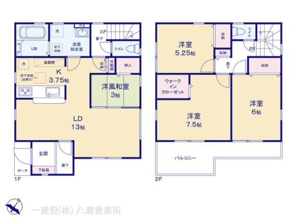 リーブルガーデン戸田市笹目4期の見取り図