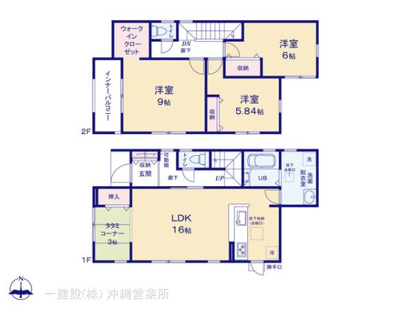 リーブルガーデン沖縄市園田第２の見取り図