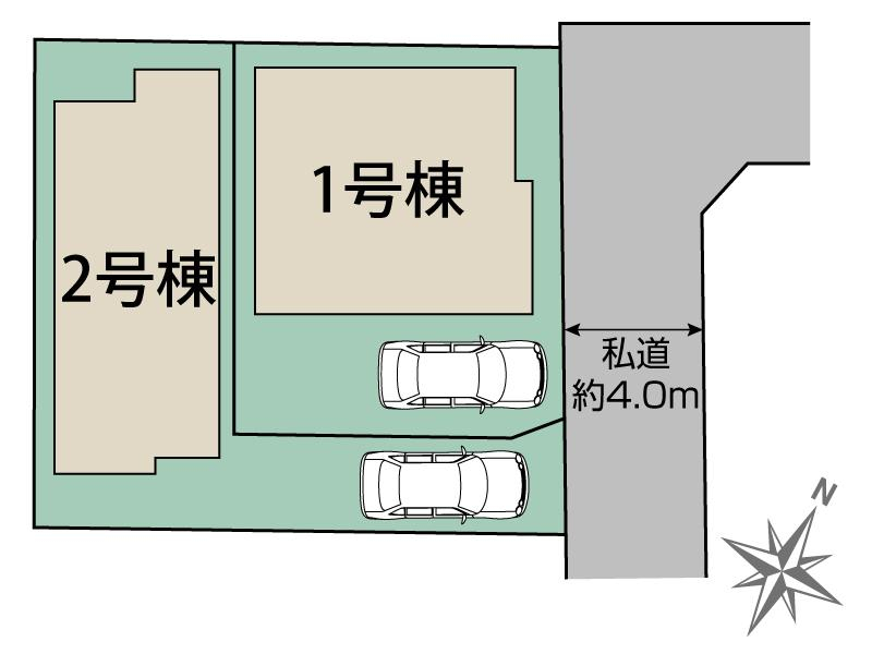 ブルーミングガーデン相模原市南区相南２丁目２期２棟の見取り図