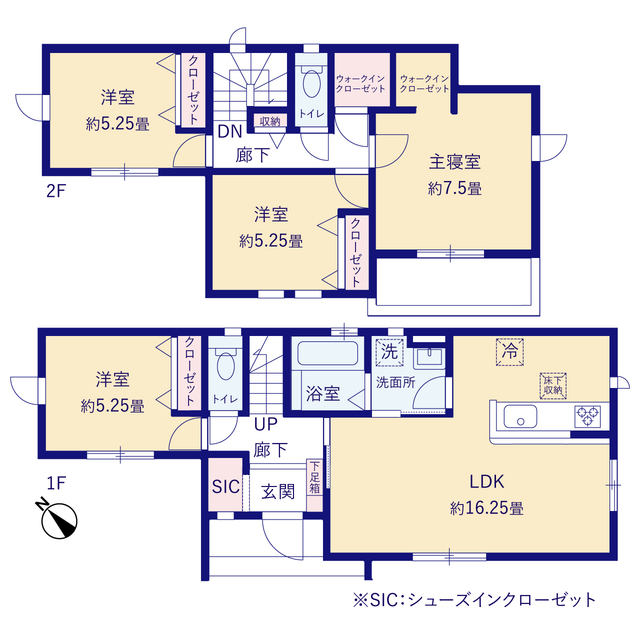 グラファーレ4195加古川市別府町新野辺北町２期３棟の見取り図
