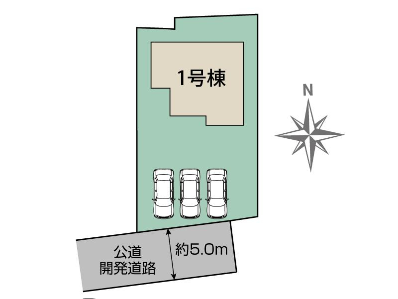 ブルーミングガーデン甲斐市島上条１棟の見取り図