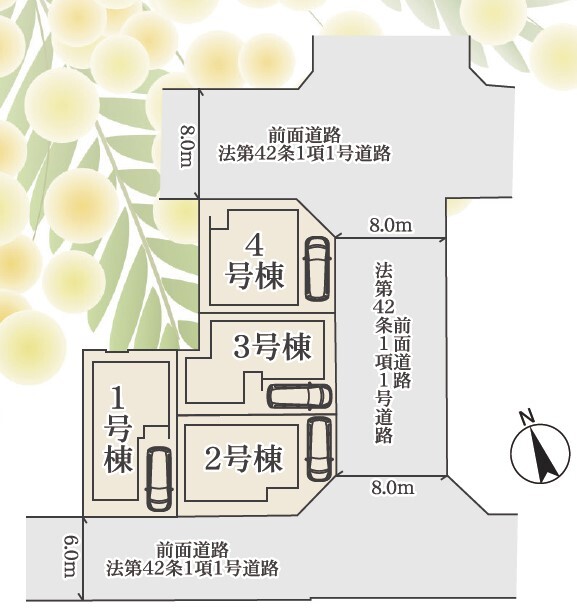 リナージュ大阪市港区八幡屋２３－１期の見取り図