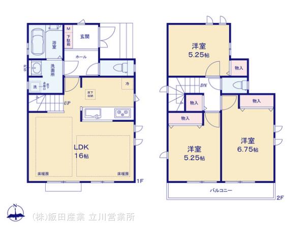 ハートフルタウン(立)小平津田町3期の見取り図