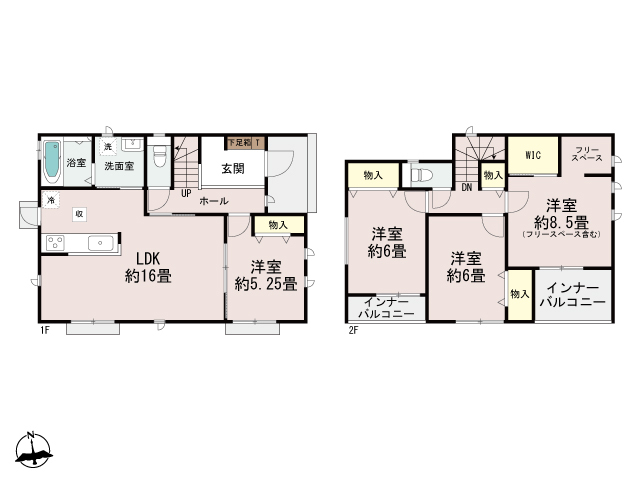 ハートフルタウン高崎市上小鳥町2期の見取り図