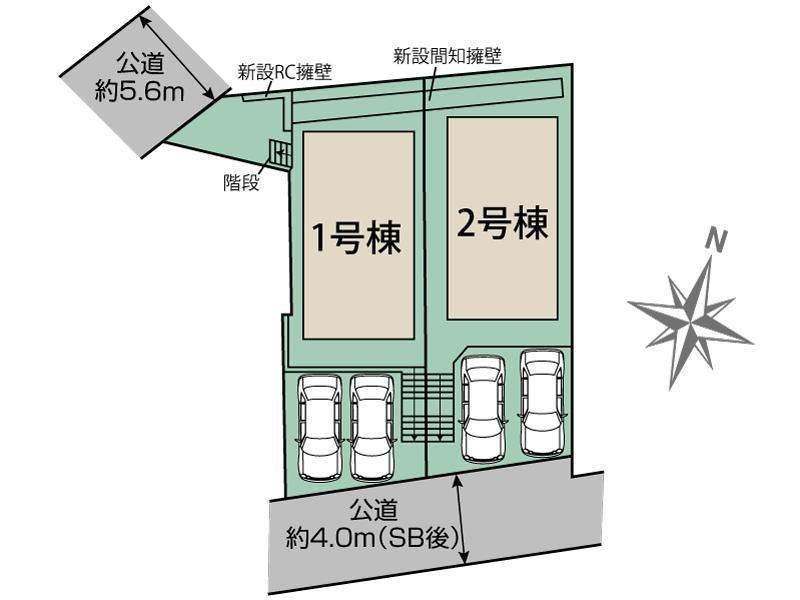 ブルーミングガーデン柏市東台本町２棟の見取り図