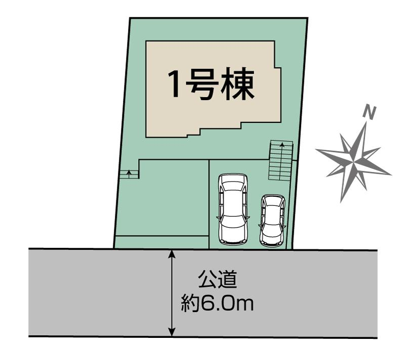 ブルーミングガーデン八王子市南陽台３丁目１棟の見取り図