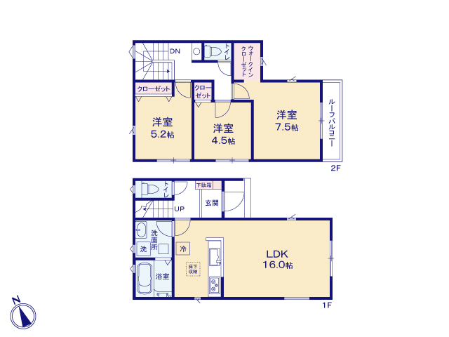 リナージュ湖西南台３丁目　第１期の見取り図