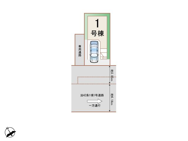 ハートフルタウン(新大阪)尼崎南清水の見取り図