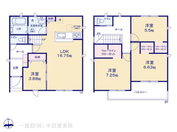 リーブルガーデン半田市前田町の見取り図
