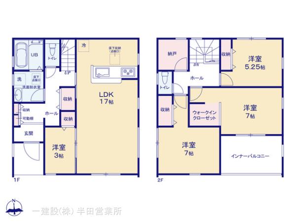リーブルガーデン半田市前田町の見取り図