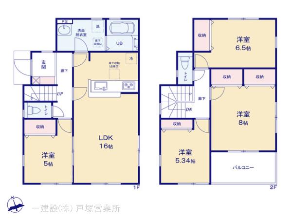 リーブルガーデン厚木市飯山南２丁目の見取り図