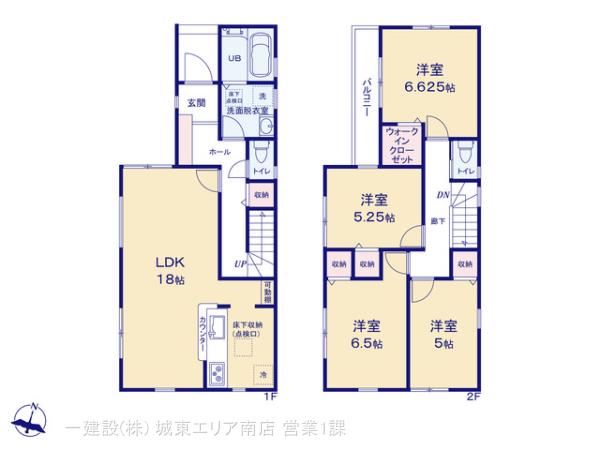 リーブルガーデン足立区六木３丁目の見取り図