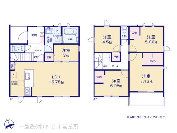 リーブルガーデン桑名市東野第２の見取り図