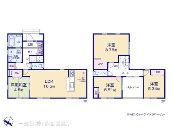 リーブルガーデン熊谷拾六間第４の見取り図