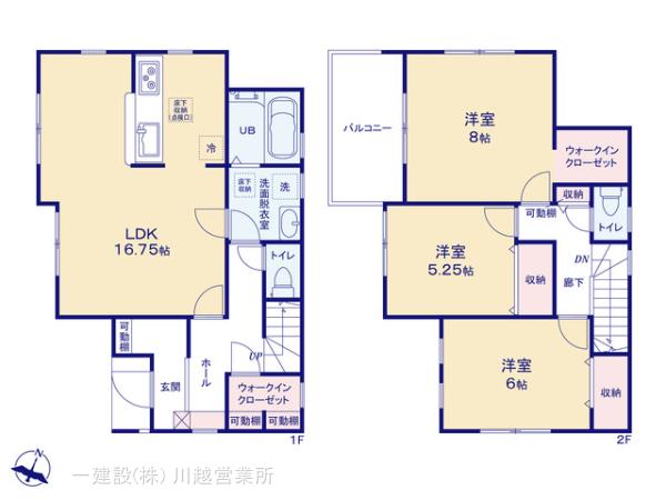 リーブルガーデン川越寺尾第5の見取り図