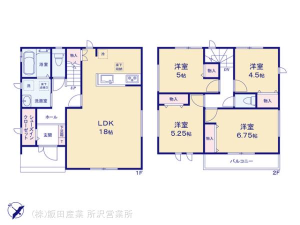 ハートフルタウン入間下藤沢9期の見取り図