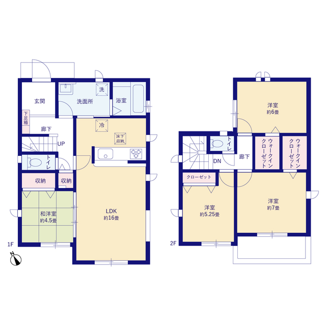 グラファーレ4252小山市犬塚２期２棟の見取り図