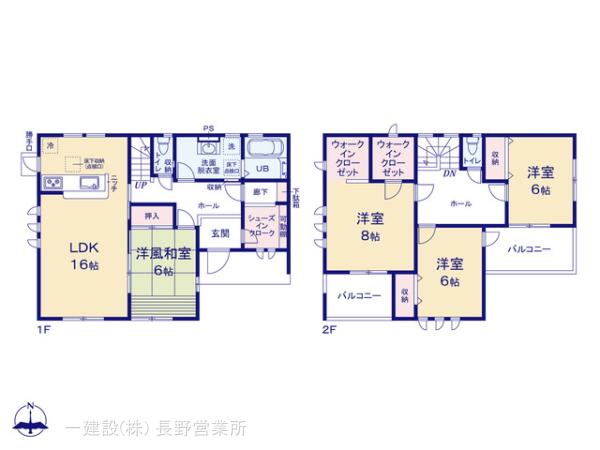 リーブルガーデン上田吉田第1の見取り図