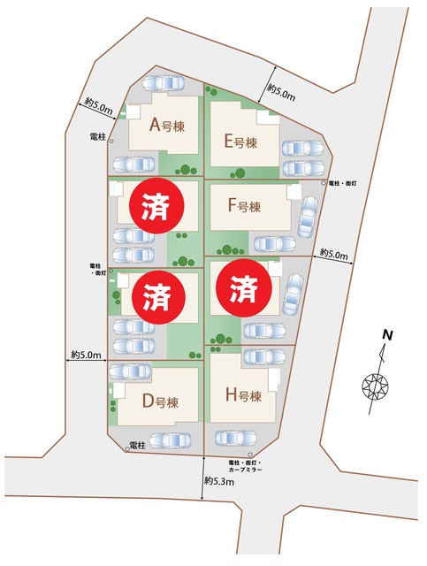 ハートフルタウン(立)青梅長淵の見取り図