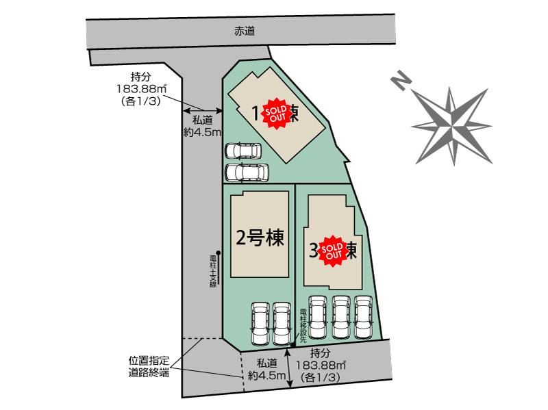 ブルーミングガーデン八千代市高津３棟の見取り図