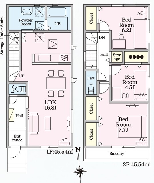 リナージュ東郷町春木２３－２期の見取り図