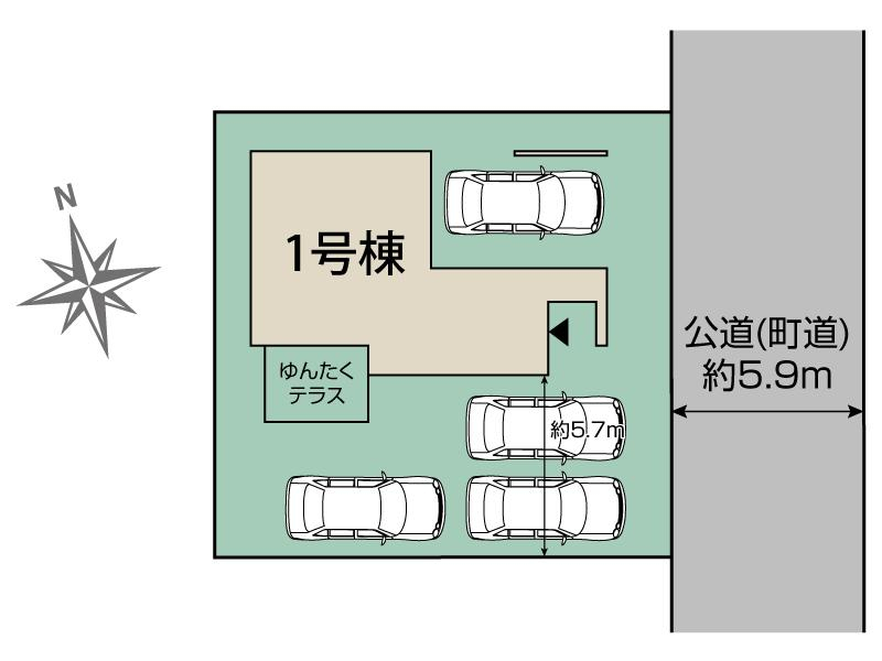 ブルーミングガーデン南風原町津嘉山１棟の見取り図