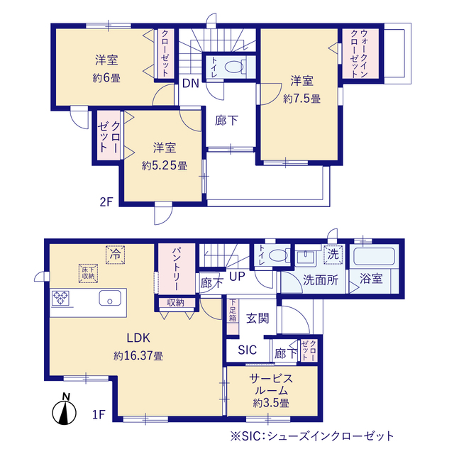 グラファーレ4167富士見市水子２２期８棟の見取り図