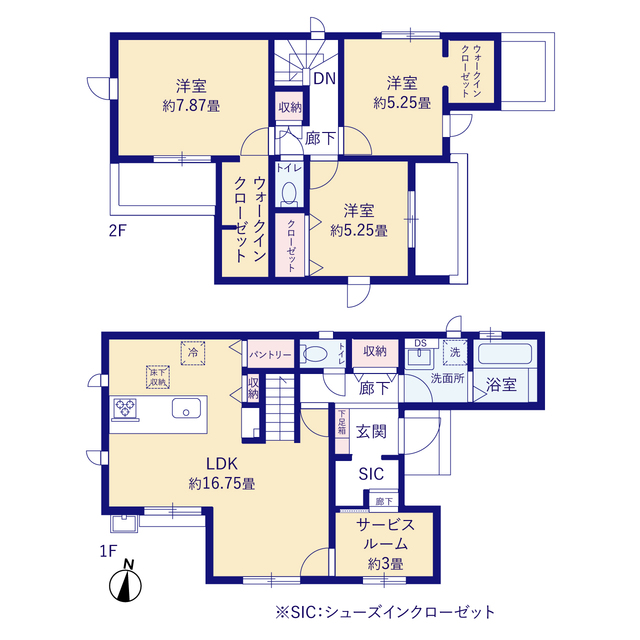 グラファーレ4167富士見市水子２２期８棟の見取り図