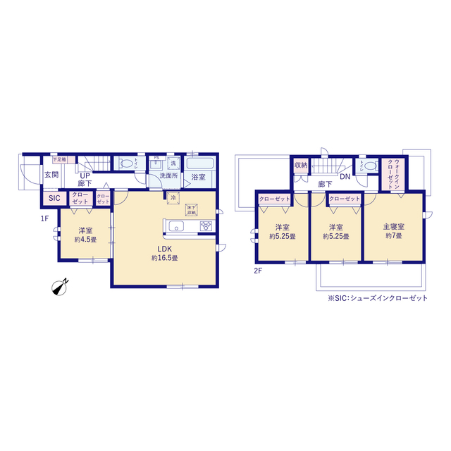 グラファーレ4295加古川市別府町新野辺２期２棟の見取り図