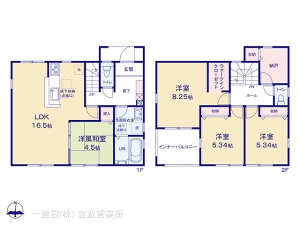 リーブルガーデン倉敷宮前の見取り図