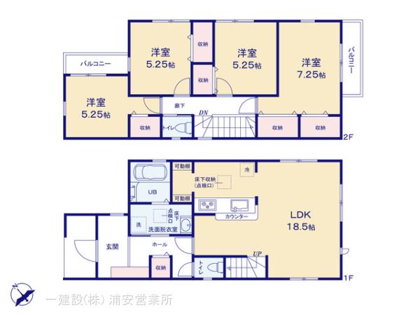 リーブルガーデン谷津５丁目第４の見取り図