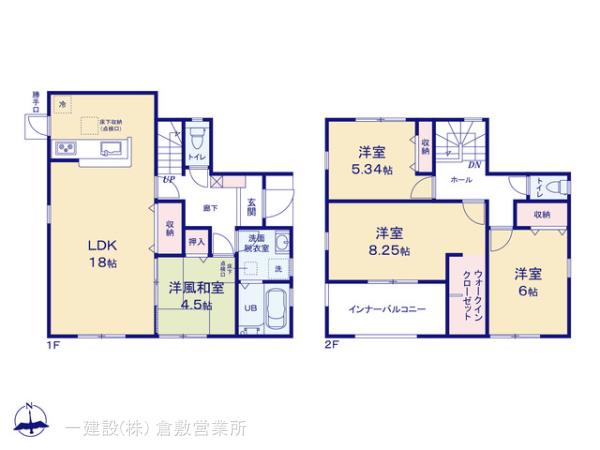 リーブルガーデン倉敷宮前第２の見取り図