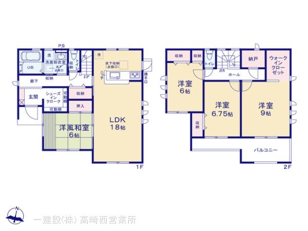 リーブルガーデン第４前橋緑が丘の見取り図
