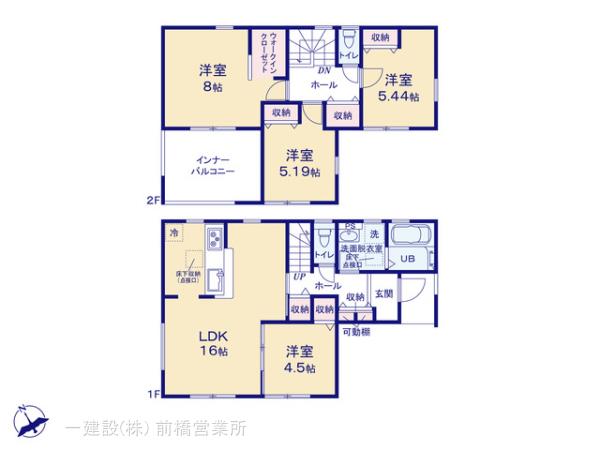 リーブルガーデン富岡市富岡の見取り図