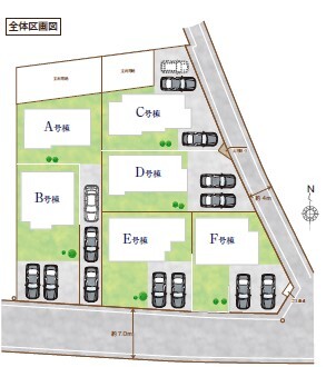 ハートフルタウン野田市吉春Ⅱの見取り図