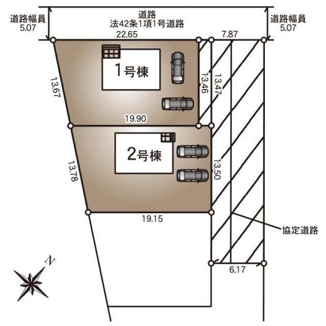 クレイドルガーデン鹿嶋市宮津台 第6の見取り図
