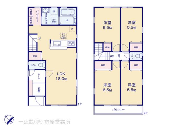 リーブルガーデン美浜区磯辺３丁目の見取り図