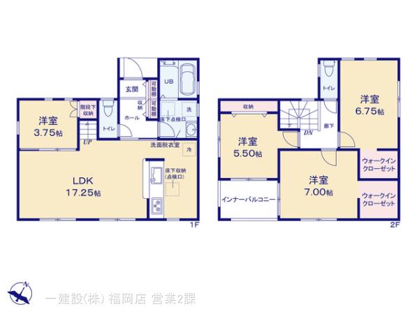 リーブルガーデン大野城市白木原第一の見取り図