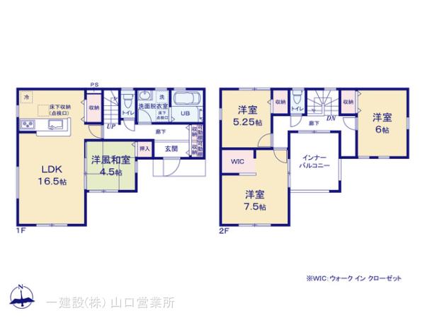 リーブルガーデン防府市桑南１丁目の見取り図