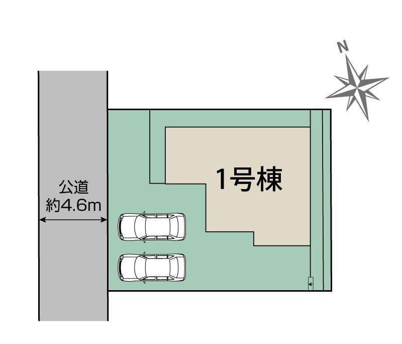 ブルーミングガーデン富谷市鷹乃杜１丁目２期１棟の見取り図