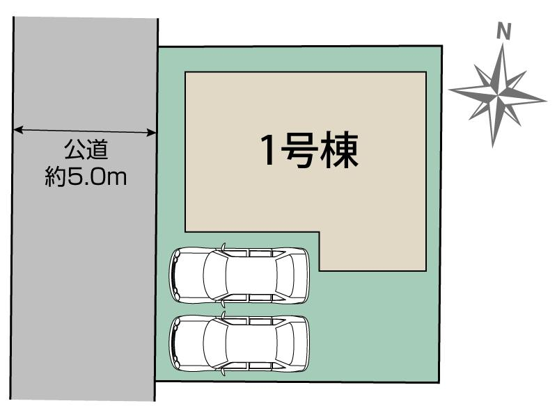 ブルーミングガーデン所沢市北秋津１棟の見取り図