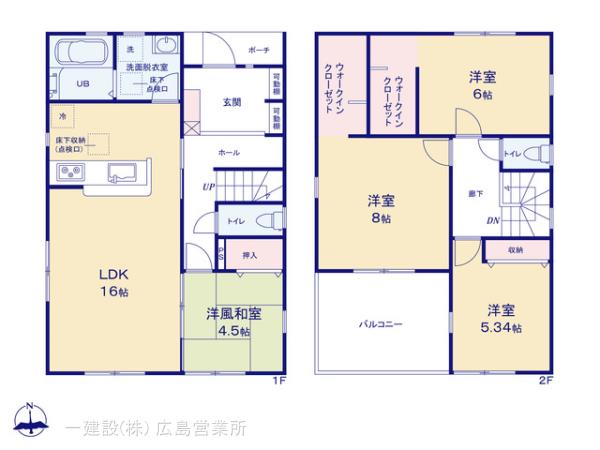 リーブルガーデン岩国市旭町3丁目の見取り図