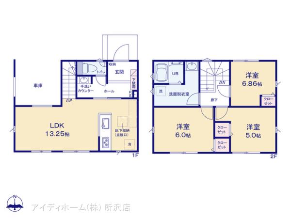 リナージュ東村山久米川町一丁目２４－１期の見取り図