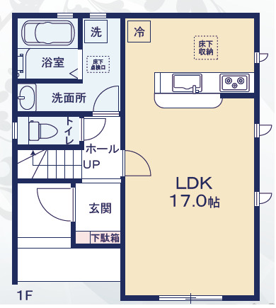 リナージュ佐倉西志津７丁目２４－１期の見取り図