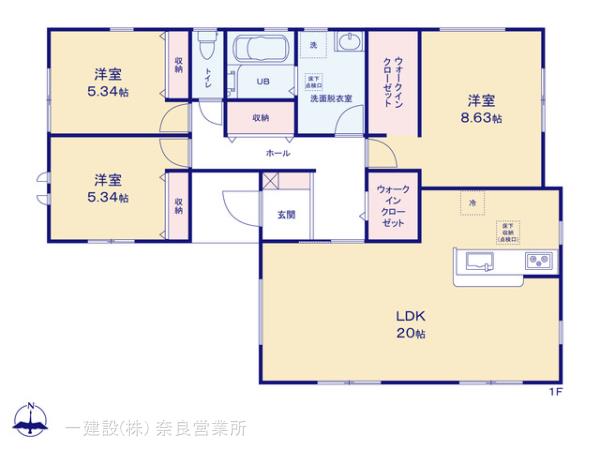 リーブルガーデン葛城林堂２期の見取り図