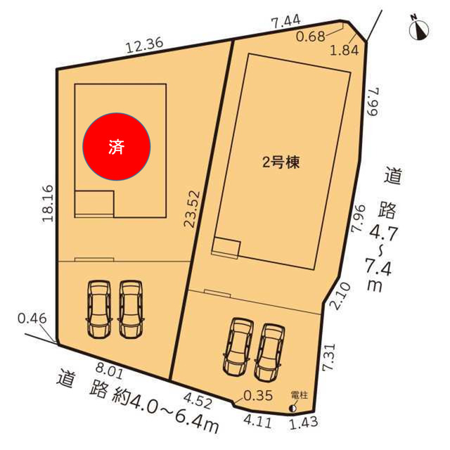 クレイドルガーデン亀山市関町会下 第2の見取り図