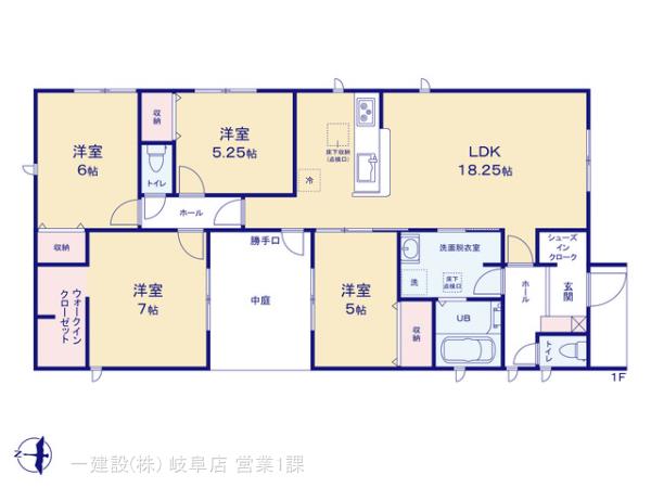 リーブルガーデン可児市土田第４期の見取り図